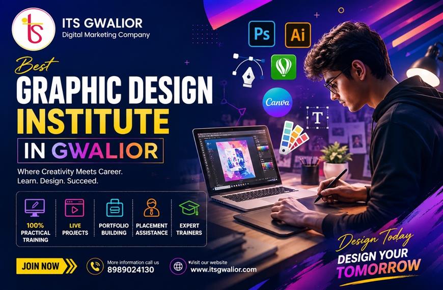 Best Graphic Design Institute in Gwalior – 100% Practical Training & Placement Assistance                                   